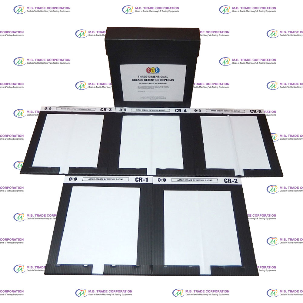 AATCC-#68720A,-Crease-Appearance-Replicas,-set-of-5pcs AATCC Crease Appearance Replicas