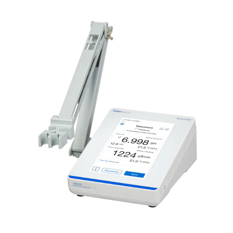 Fisherbrand™-accumet™-AR450-pH-ionConductivity-Meter-with-Stand-4 Fisherbrand AR450 pH/ion/Conductivity Meter with Stand